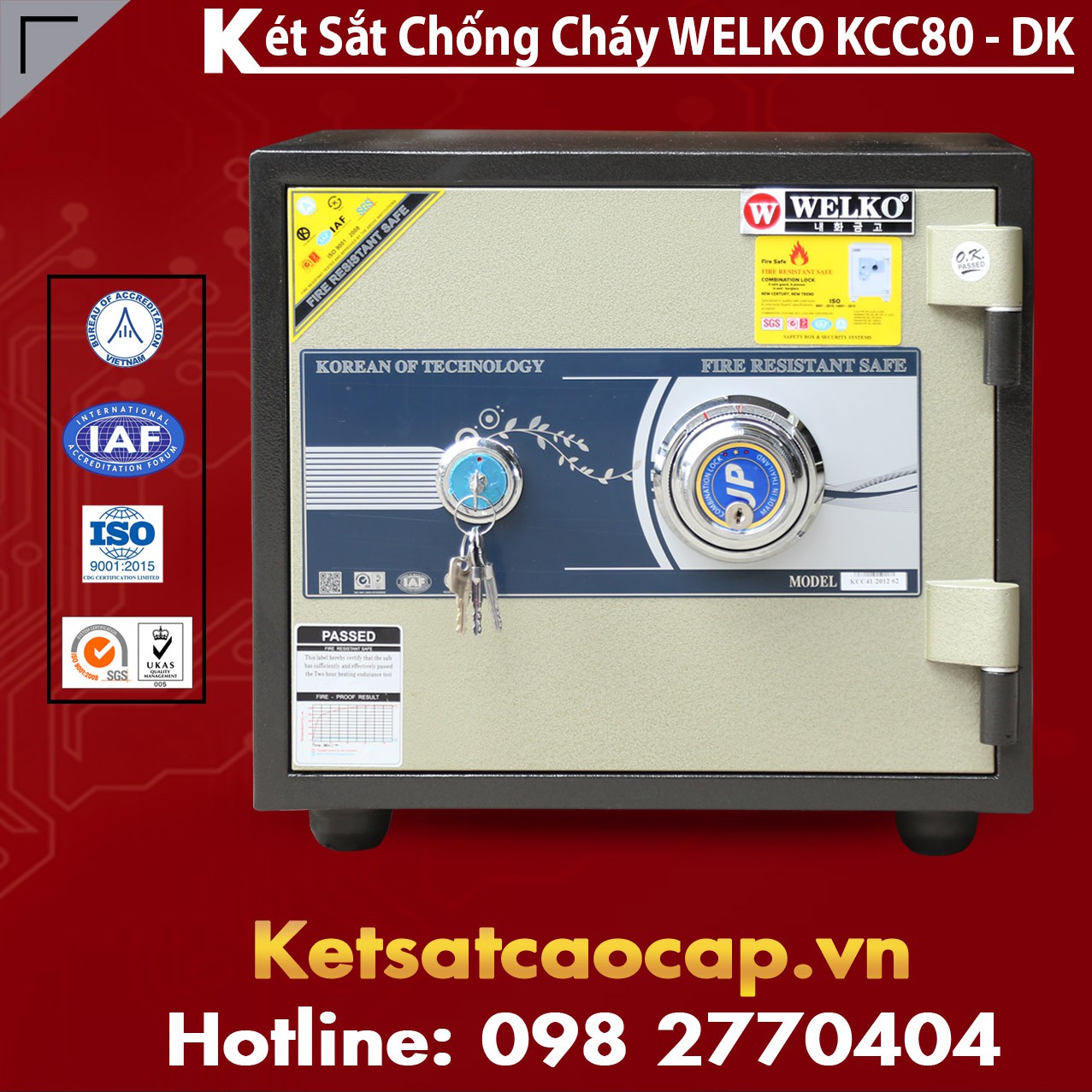 Két Sắt Chống Đập KCC80 - DK